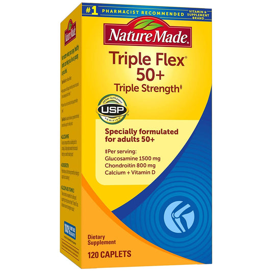Nature Made Triple Flex 50+, Value Size 120 Caplets