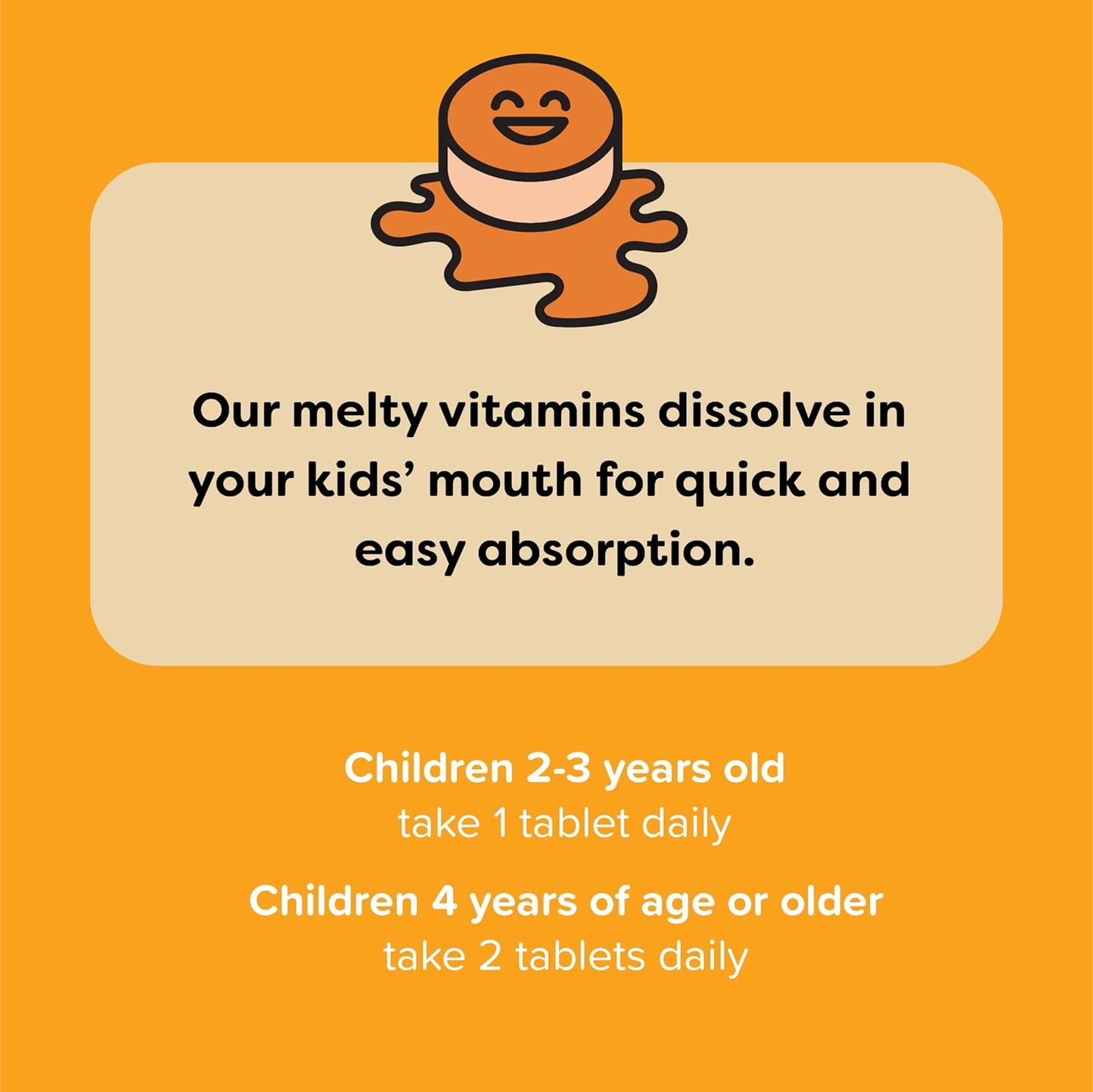 Renzo's Invincible Vitamin C for Kids with Elderberry & Zinc -60  Melty Tabs