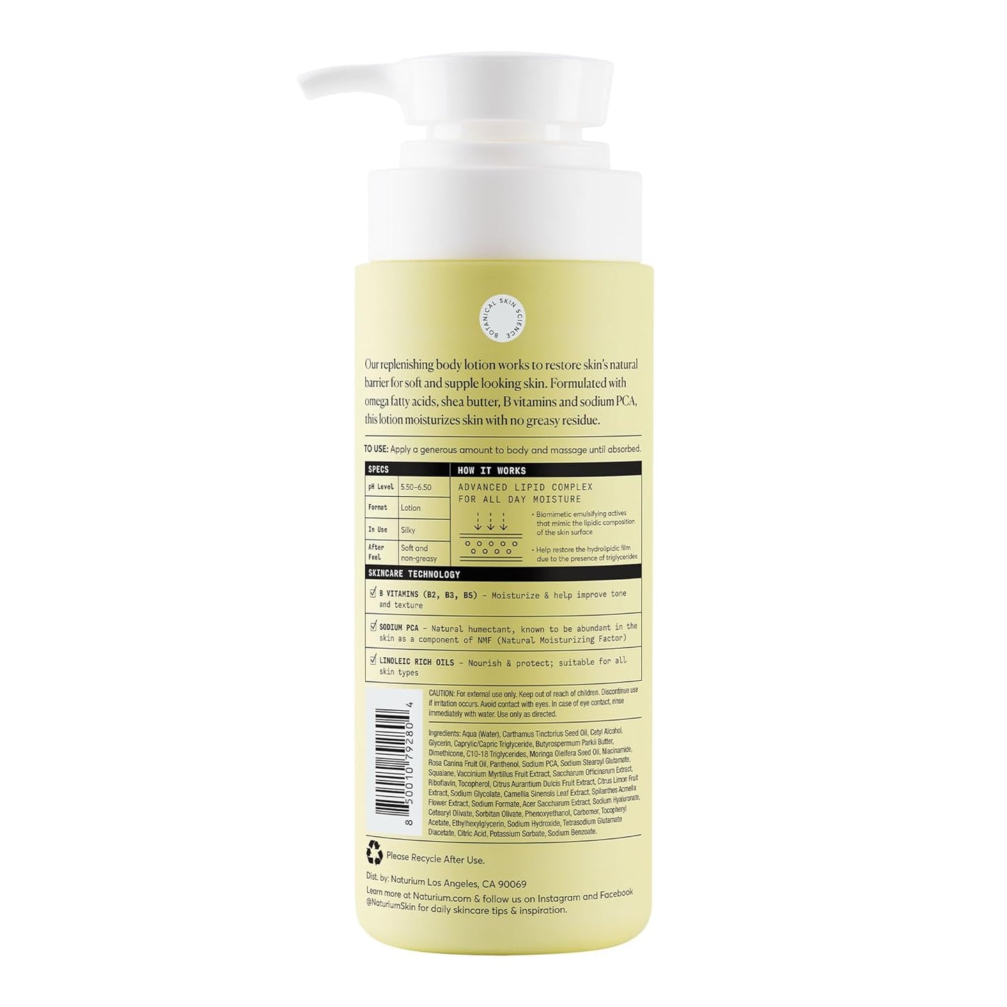 Naturium Bio-Lipid Restoring Moisturizing Body Lotion - 14 oz