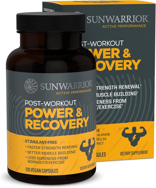 SUNWARRIOR Active Post Workout Power & Recovery Caps, 120 CT