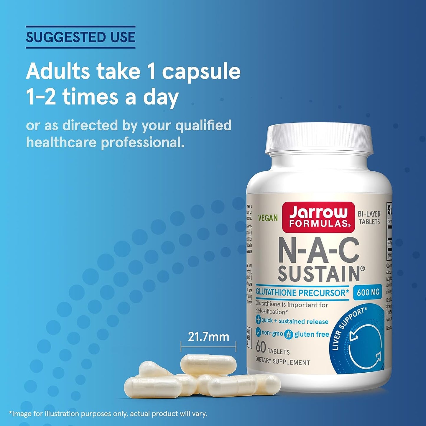 Jarrow Formulas N-A-C Sustain 60 tablets