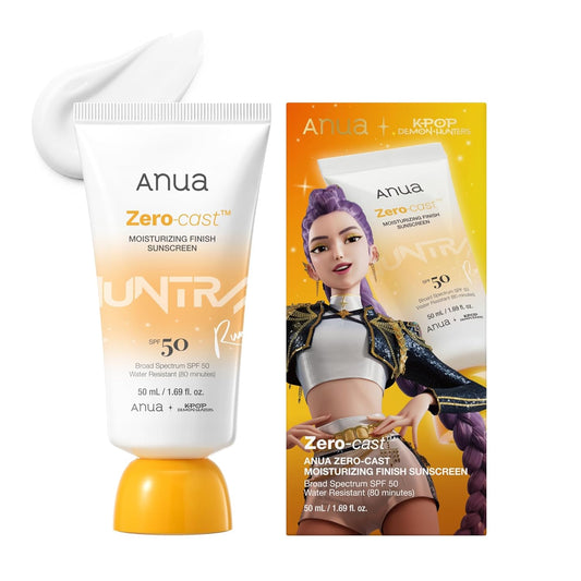 Anua, Zero-Cast Moisturizing Sunscreen SPF 50 - 1.69 fl oz