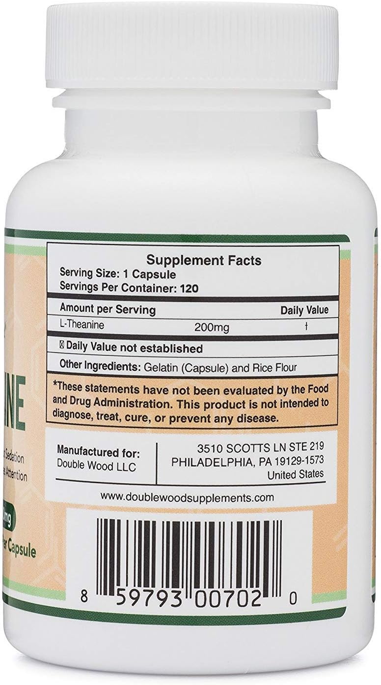 L-Theanine Supplement, 120 Capsules