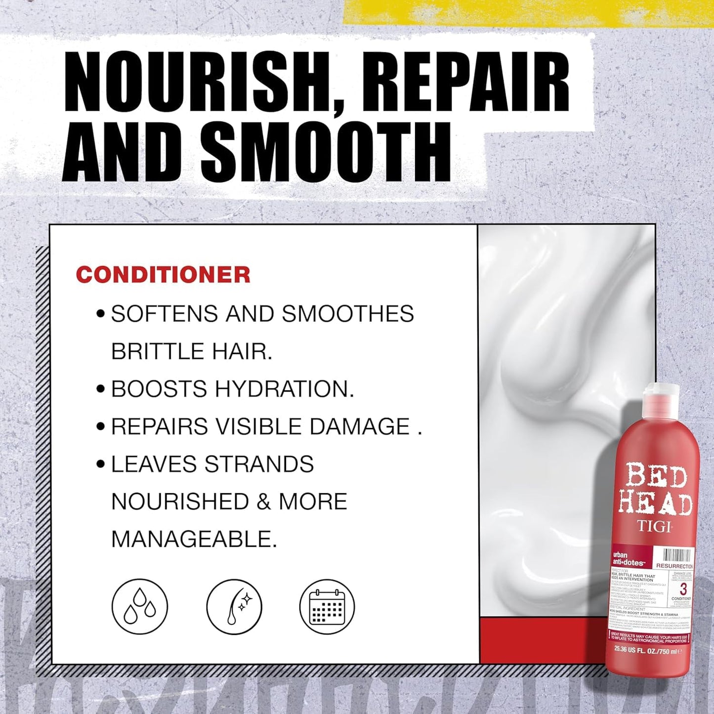Bed Head Tigi Urban Anti+dotes Resurrection Shampoo Damage Level 3 - 25.36 Ounce