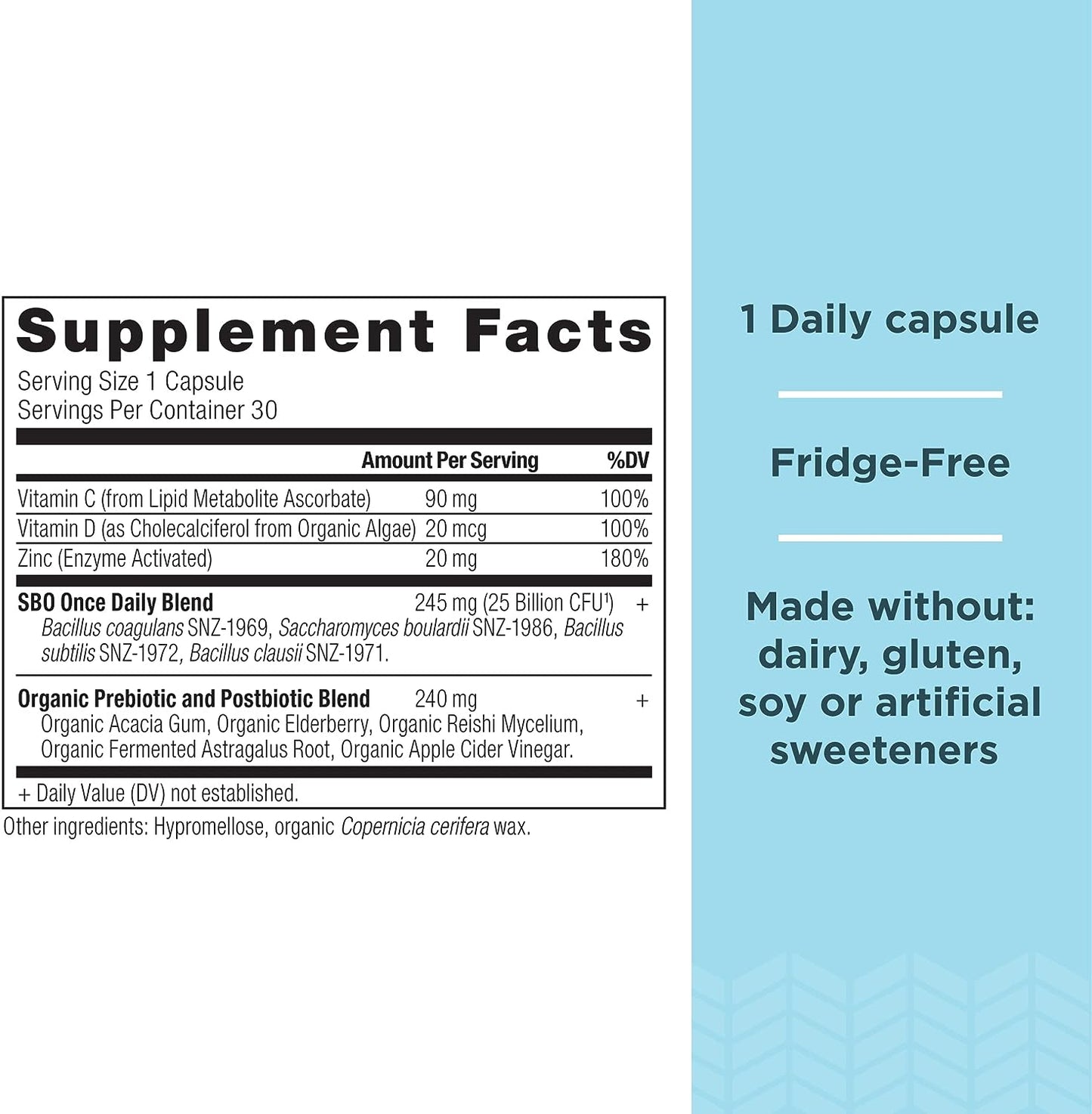 Ancient Nutrition Probiotics for Immune Support, SBO Once Daily Probiotics 30Count