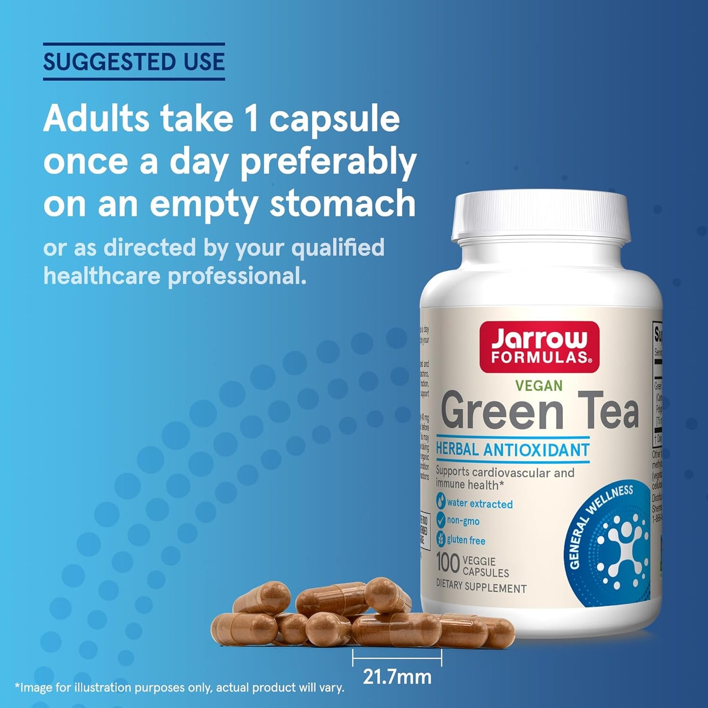 Jarrow Formulas Green Tea 500 mg - 100 Veggie Capsules