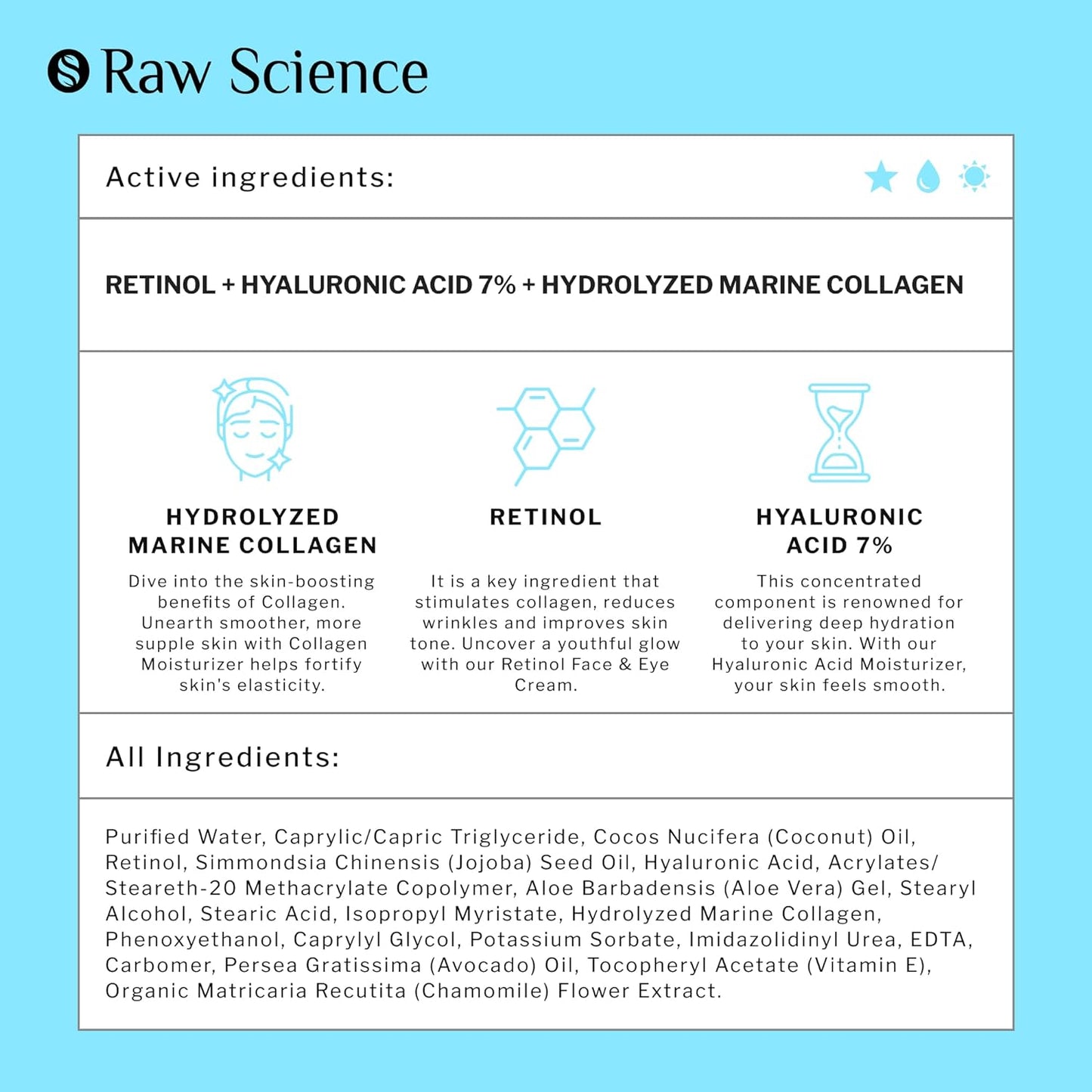 Retinol Cream for Face, Anti Aging Face Moisturizer for Women