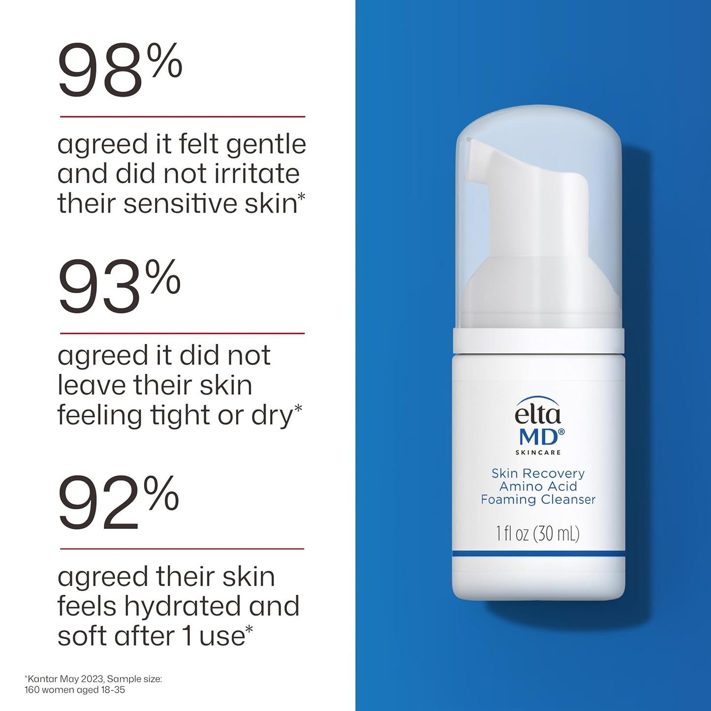 EltaMD Skin Recovery Amino Acid Foaming Facial Cleanser - 1 fl oz