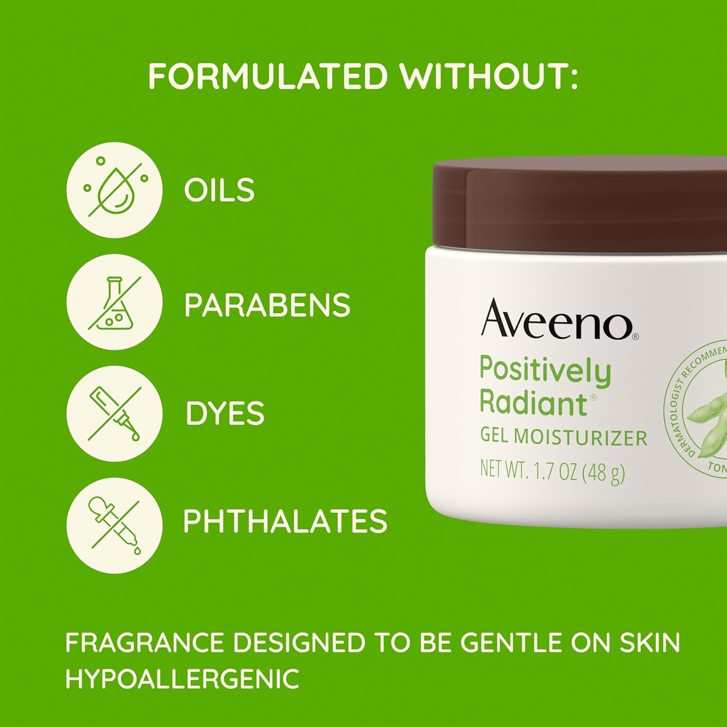 Aveeno Positively Radiant Daily Gel Facial Moisturizer - 1.7 oz