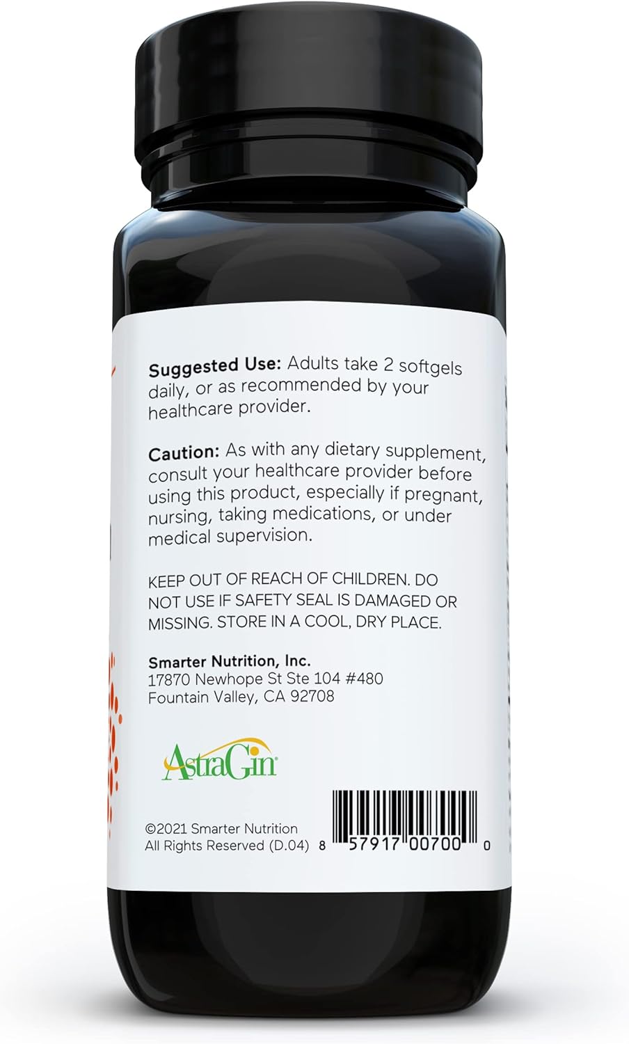Smarter Nutrition Curcumin Softgels- 60 count