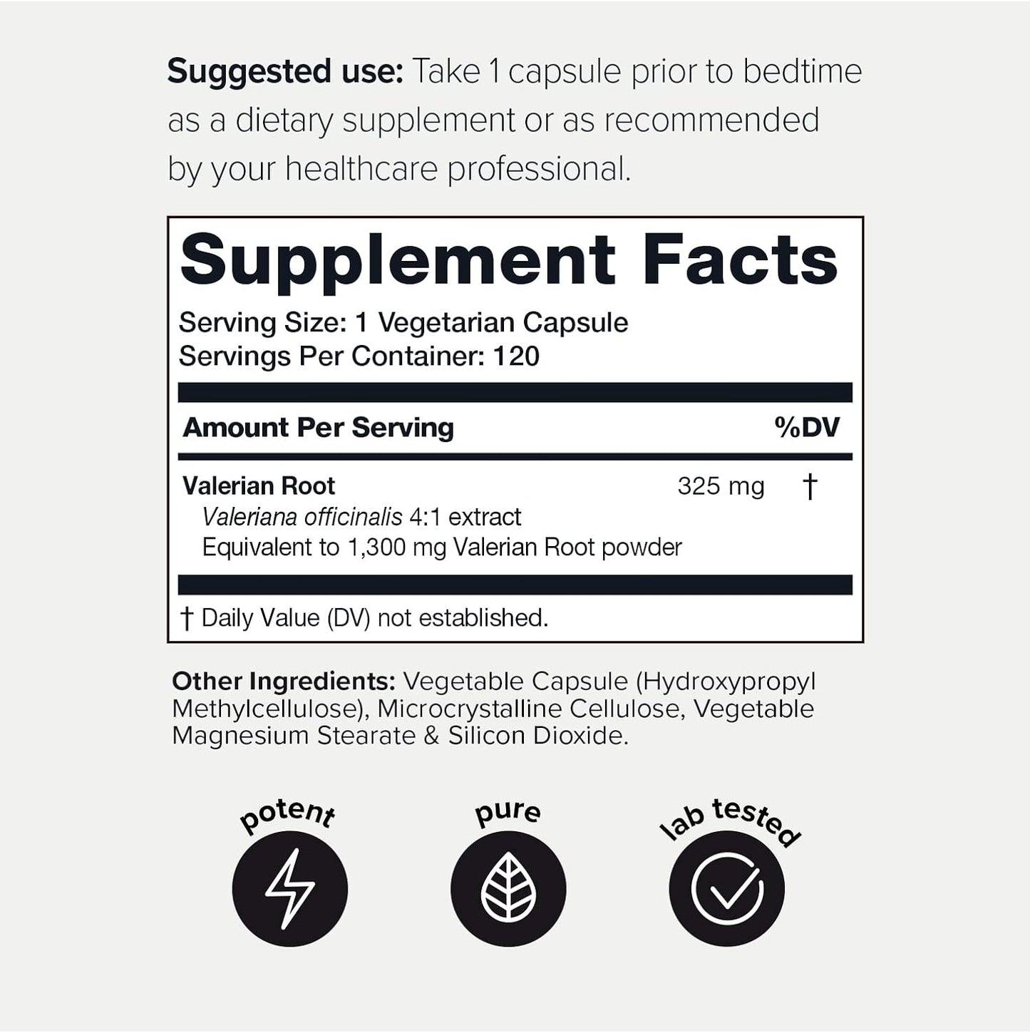 Toniiq Ultra High Strength Valerian Root -  120Capsules