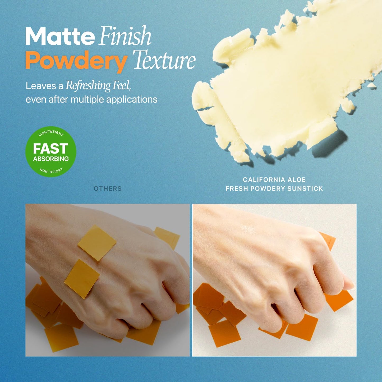 Nature Republic California Aloe Fresh Powdery Sun Stick Broad Spectrum SPF50+