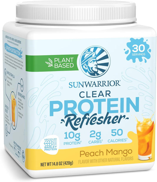 Sunwarrior Clear Protein Powder  Peach Mango Flavored -  14.8 oz