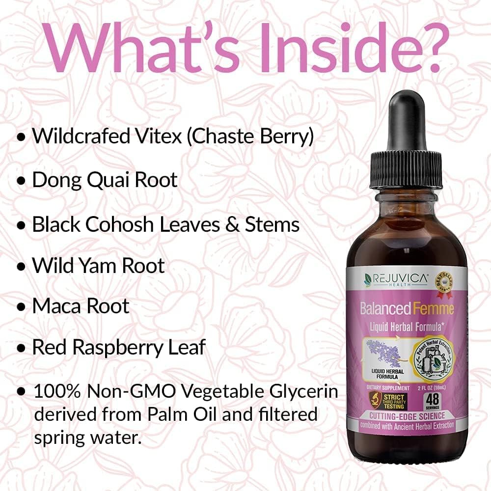 Balanced Femme Natural PMS and Menopause Support -2fl oz