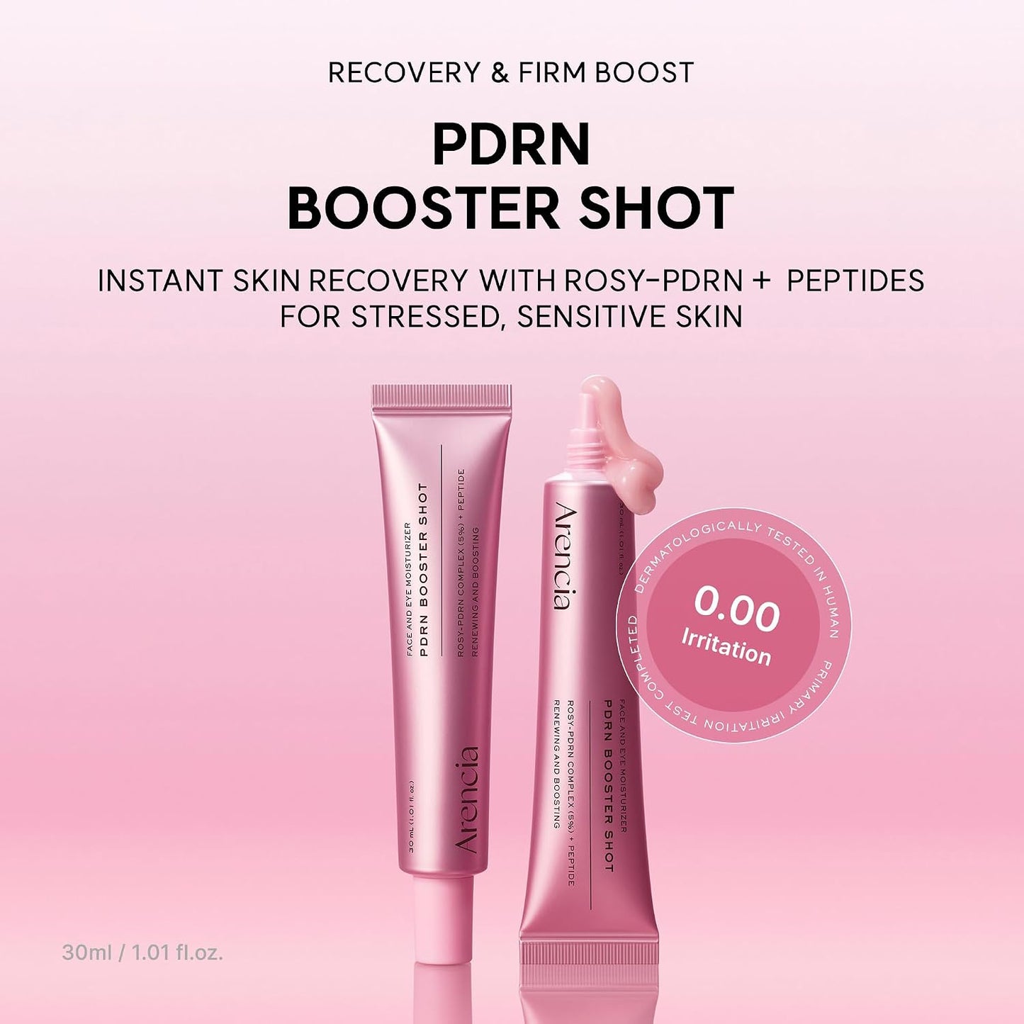 Arencia PDRN Booster Shot Serum, Rosy- 1.01 fl oz