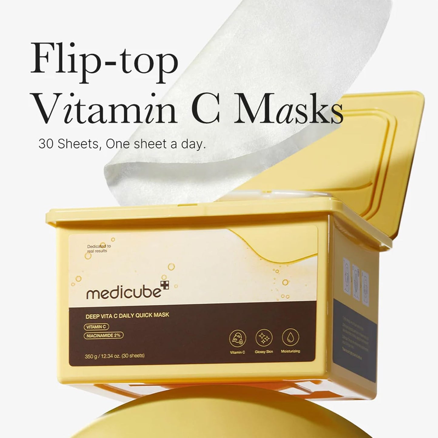 Medicube Deep Vita C Daily Quick 30 Sheet Masks -12.34 oz