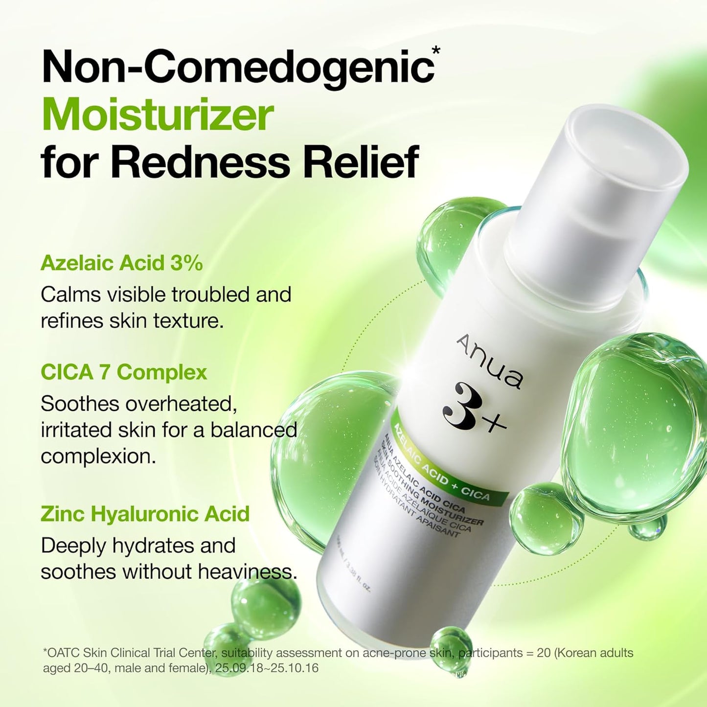 ANUA Azelaic Acid CICA Skin Soothing Moisturizer, 3.38 fl oz
