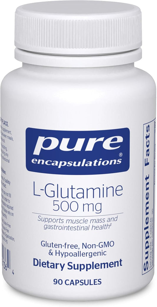 Pure Encapsulations L-Glutamine 500 mg - 90 Capsules