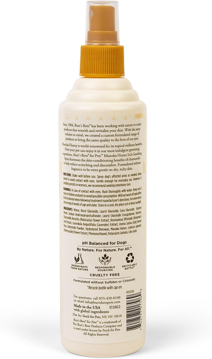 Burt's Bees for Pets Itch Relief Spray for Dogs - 10 Fl Oz