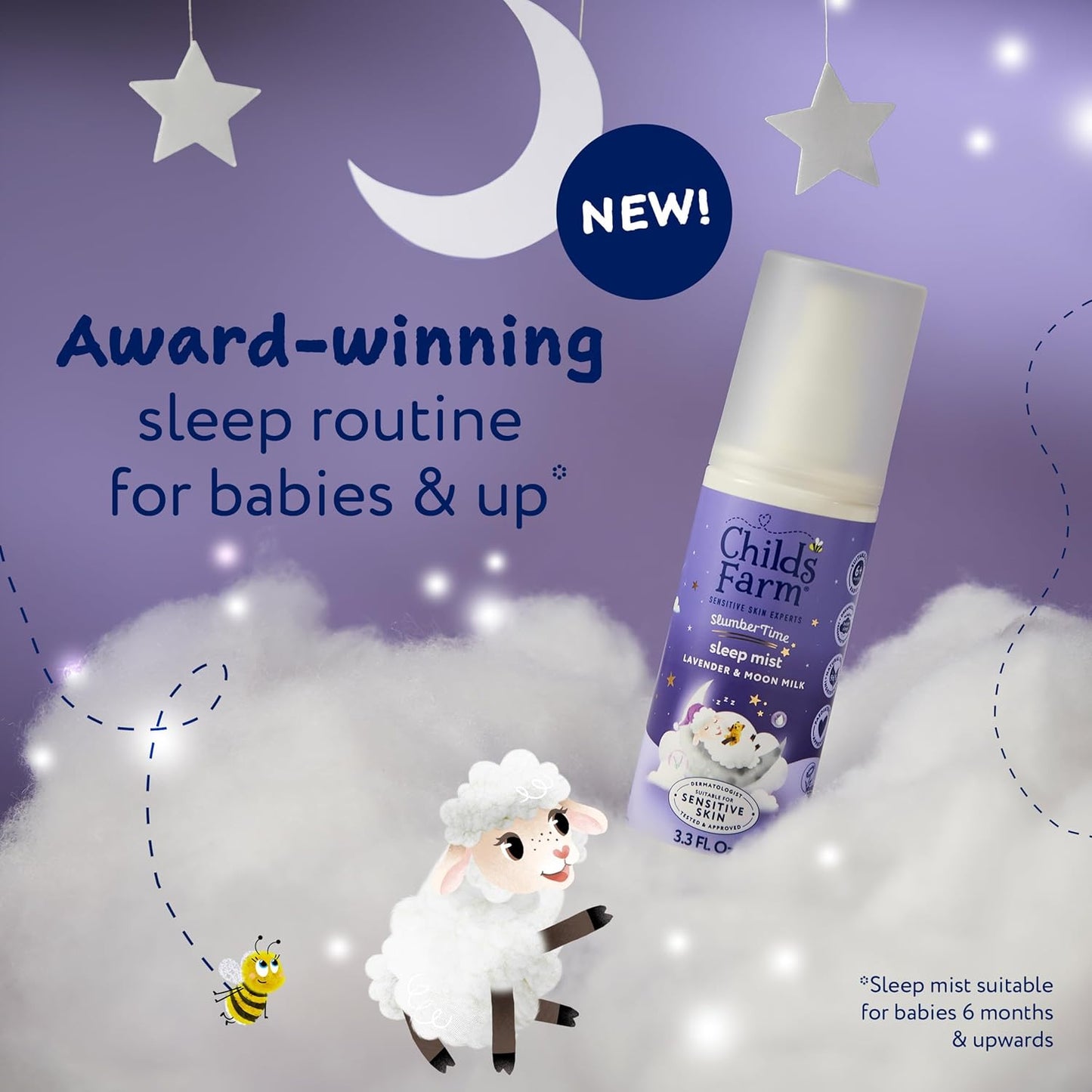 Childs Farm SlumberTime Sleep Mist, Lavender & Moon Milk -  3.3 fl oz