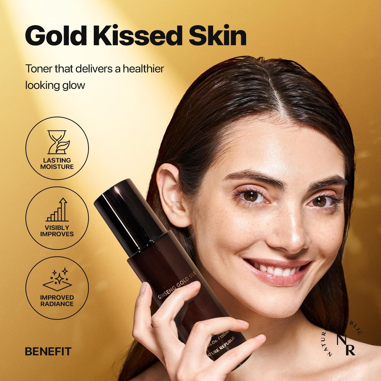 Nature Republic Ginseng Gold Silk Facial Toner - 4.39 Fl. oz.