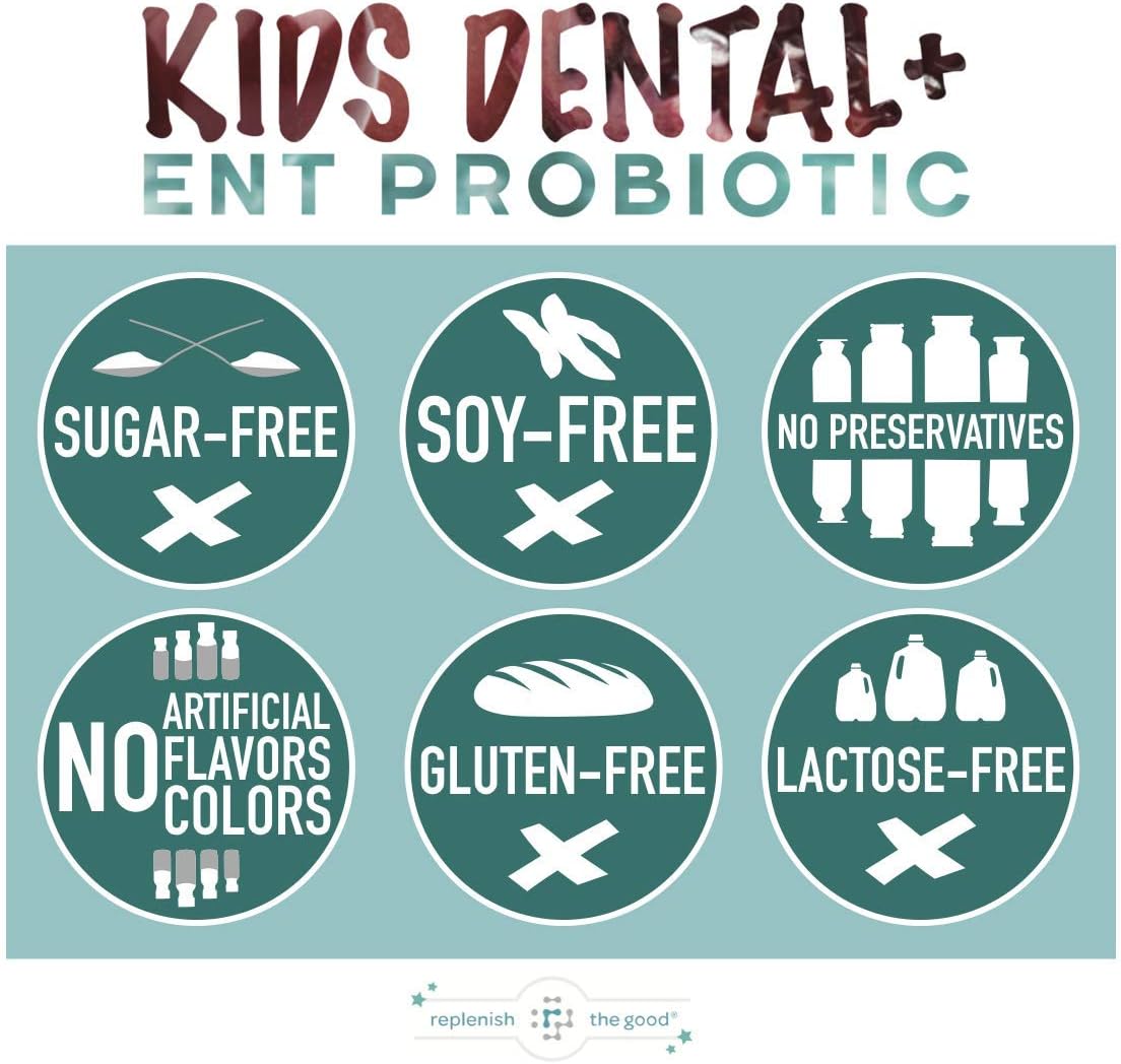 Replenish the Good Kids Dental & ENT Vegan Probiotics 60 count