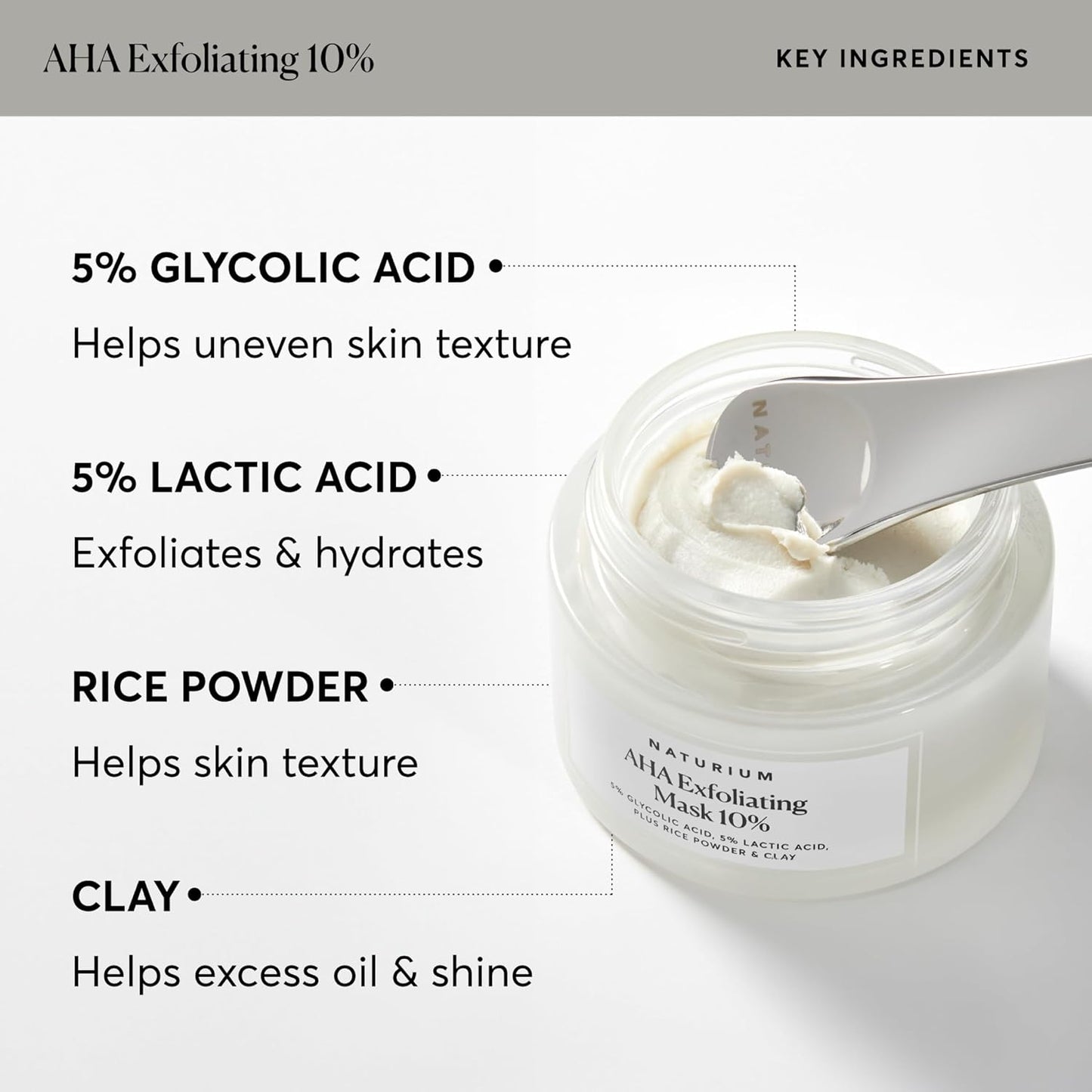 Naturium AHA Exfoliating Mask 10% - 1.7 oz