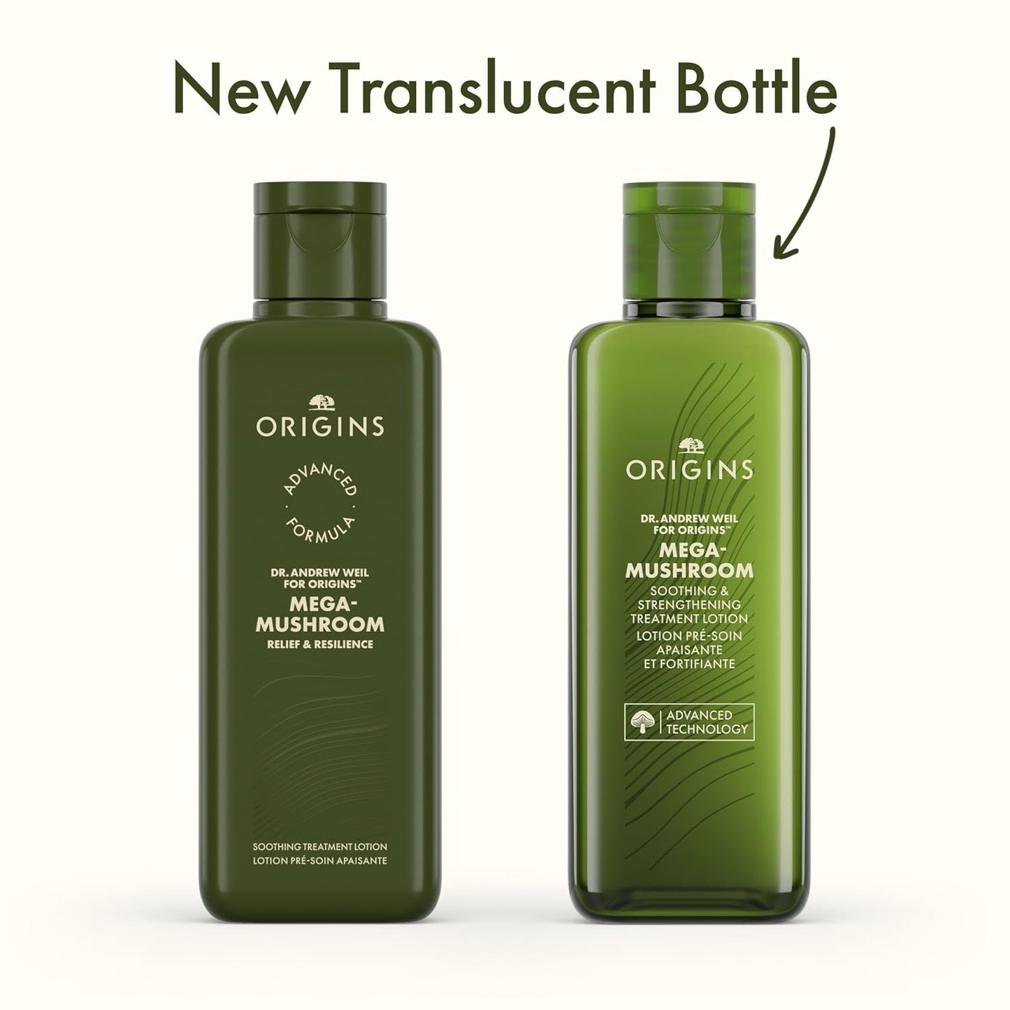 Origins Mega-Mushroom Soothing Treatment Lotion - 6.7 Fl Oz (Pack of 2)
