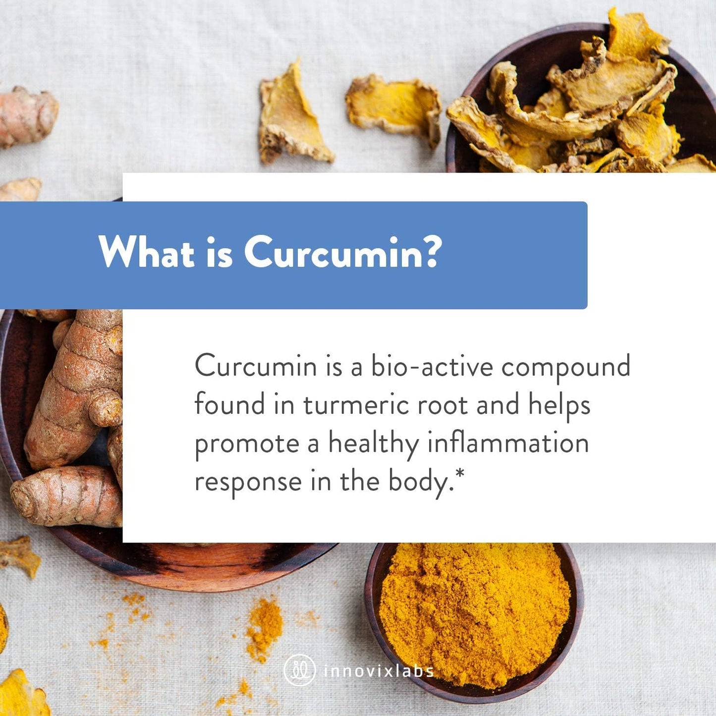 InnovixLabs Turmeric Curcumin with Black Pepper - 100 tablets