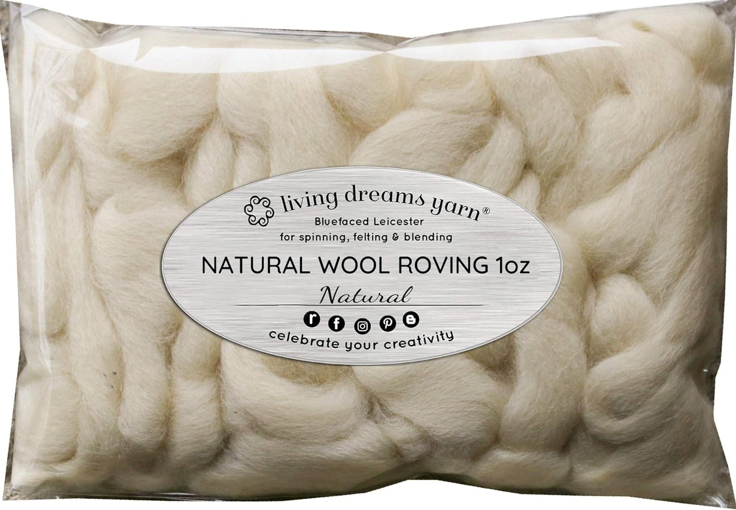 Wool Roving. Super Soft BFL Combed Top Pre-Drafted