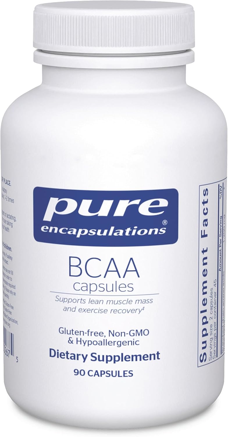 Pure Encapsulations BCAA Capsules -  90 Capsules