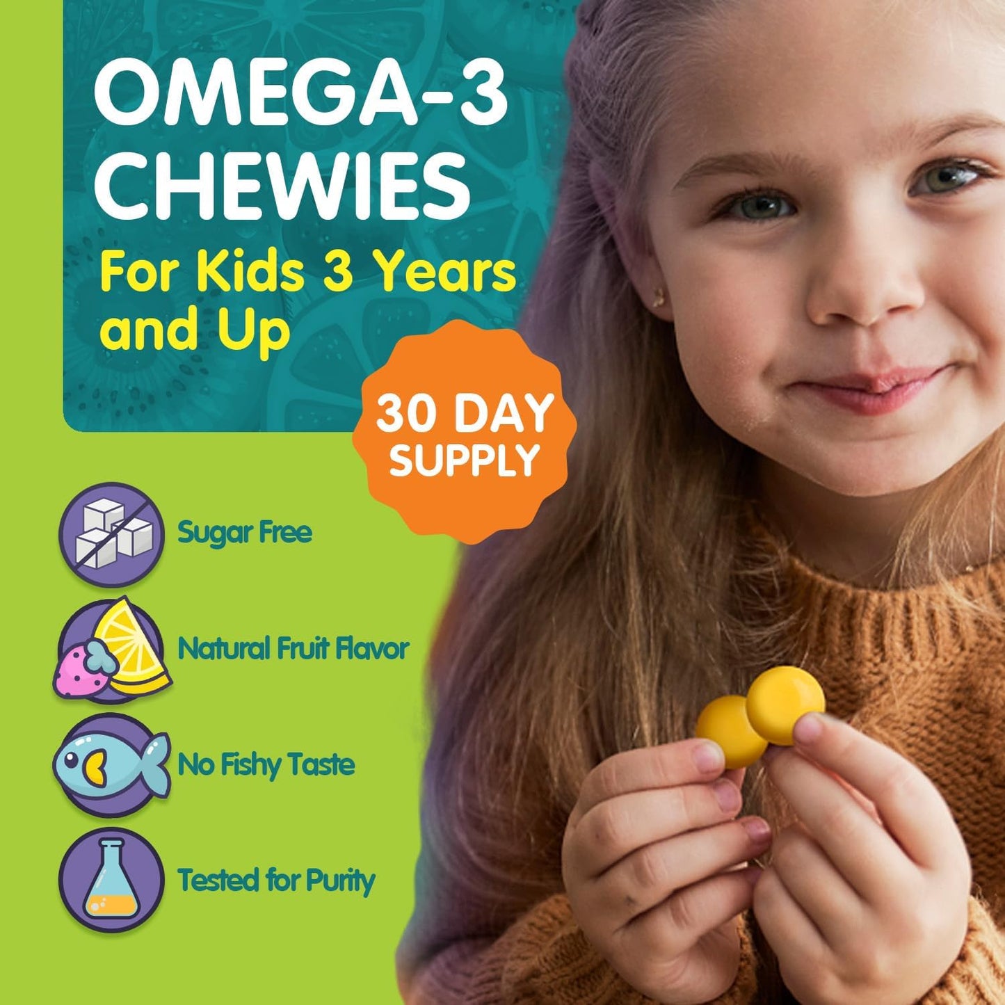 OmegaVia Omega 3 Chewies,  - 30 Individual Packets