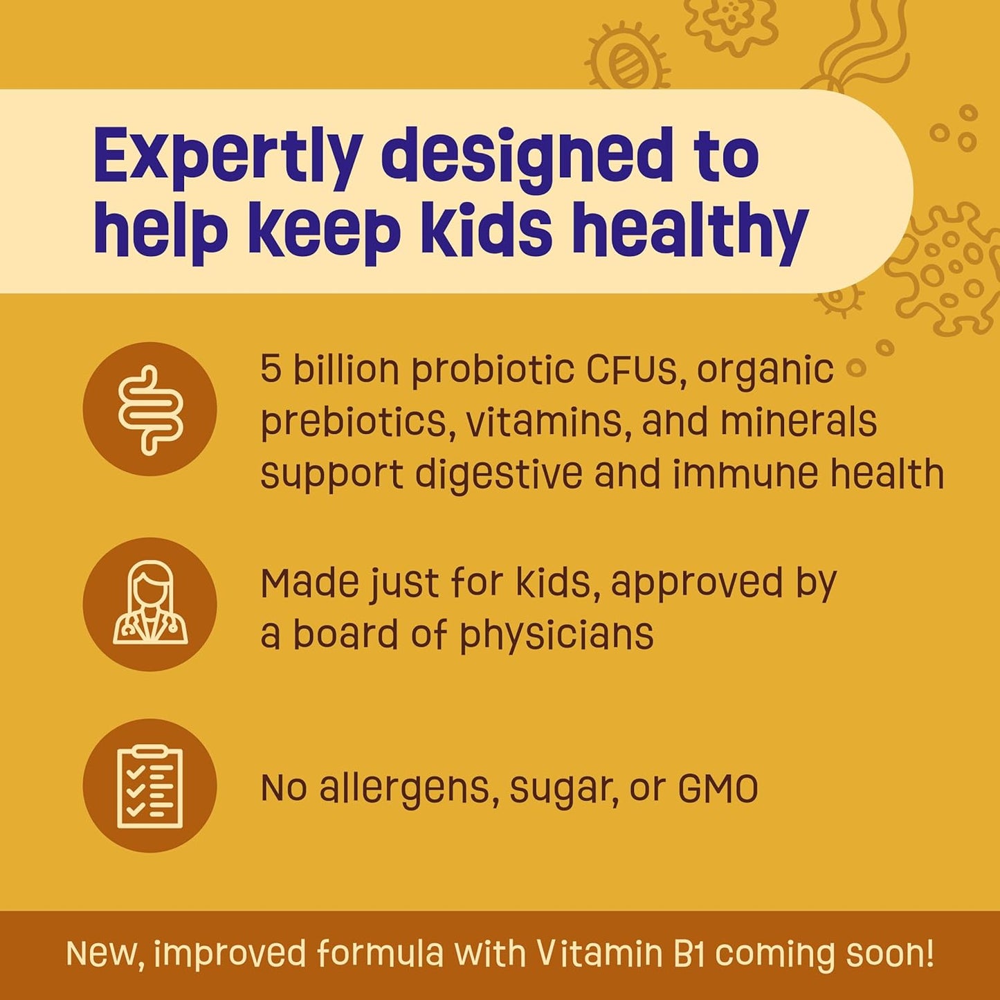 Physician's CHOICE Probiotics for Kids - 7 Diverse Strains, Organic Prebiotics