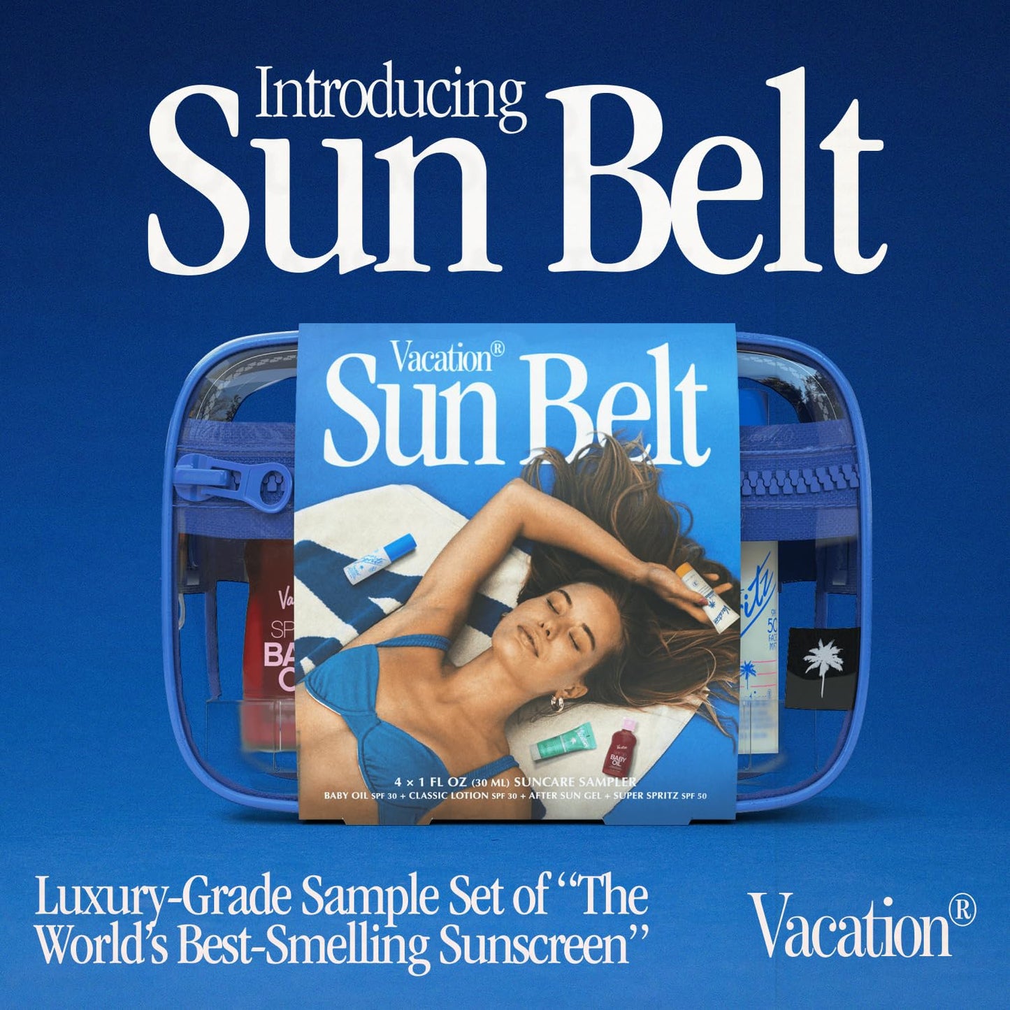 VACATION Sun Belt Sampler Kit, SPF 30-50 Sunscreen Pack