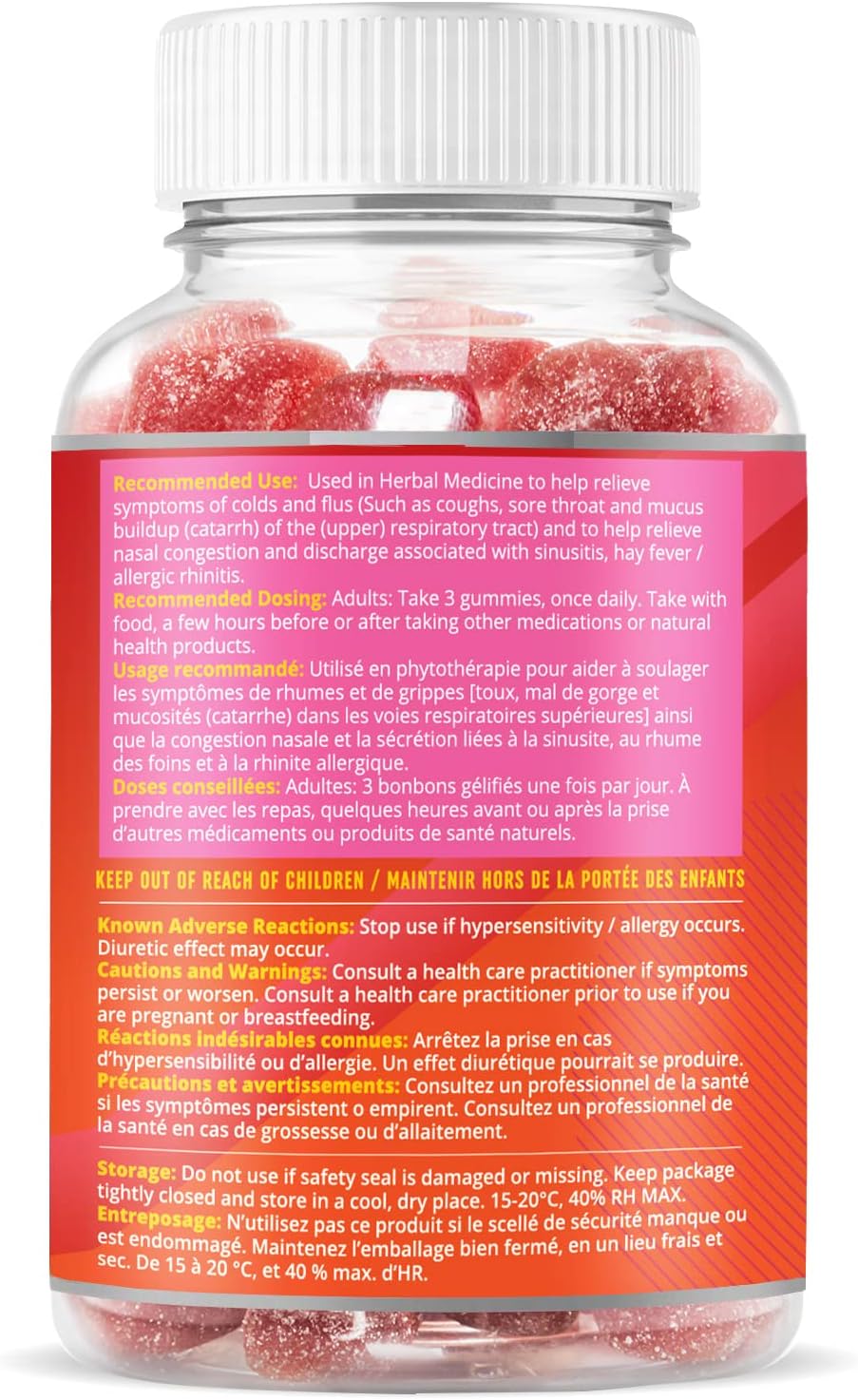 BeLive Elderberry Gummies with Vitaminc C, Propolis, Echinacea 50 Count