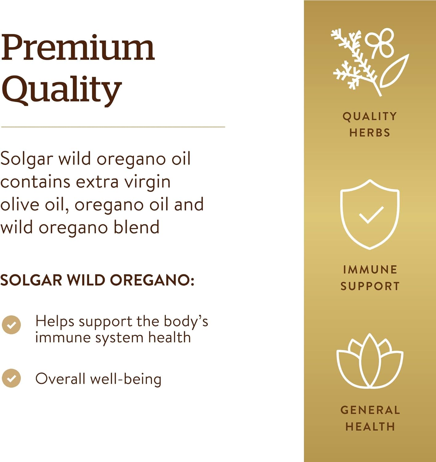 Solgar Wild Oregano Oil, 60 Softgels - Oregano Oil Concentrate - Immune Support - Non GMO, Gluten Free, Dairy Free - 60 Servings