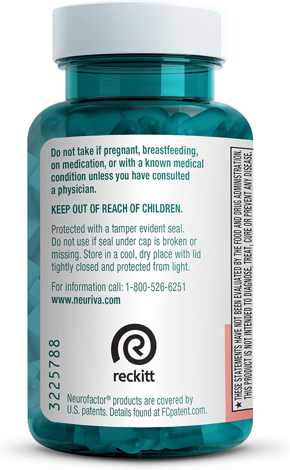 NEURIVA Original Decaffeinated Clinically Tested Nootropic  28 Capsules