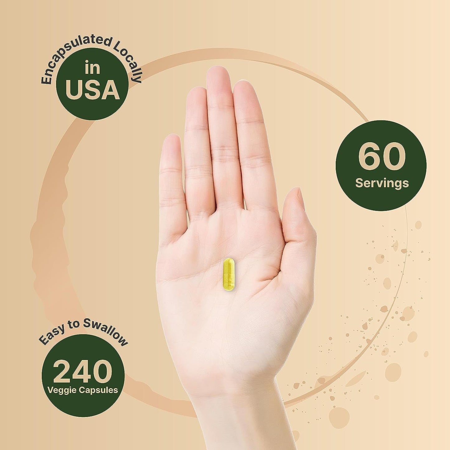 Berberine Supplement 500mg Per Capsule  240 Veggie Capsules