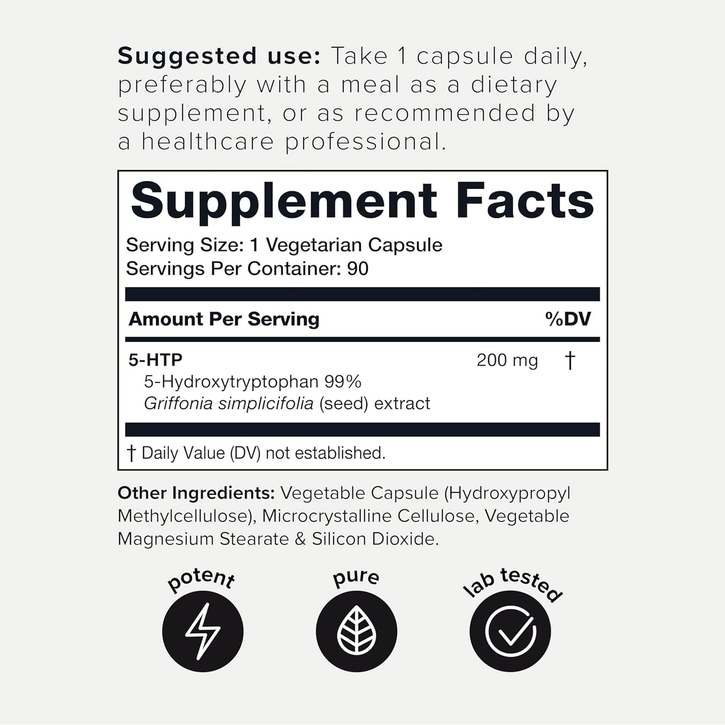 Toniiq Ultra High Strength 5HTP 90  Capsules