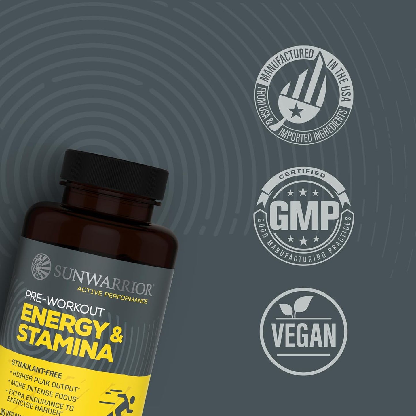 Sunwarrior Energy & Stamina  - 60 Capsules