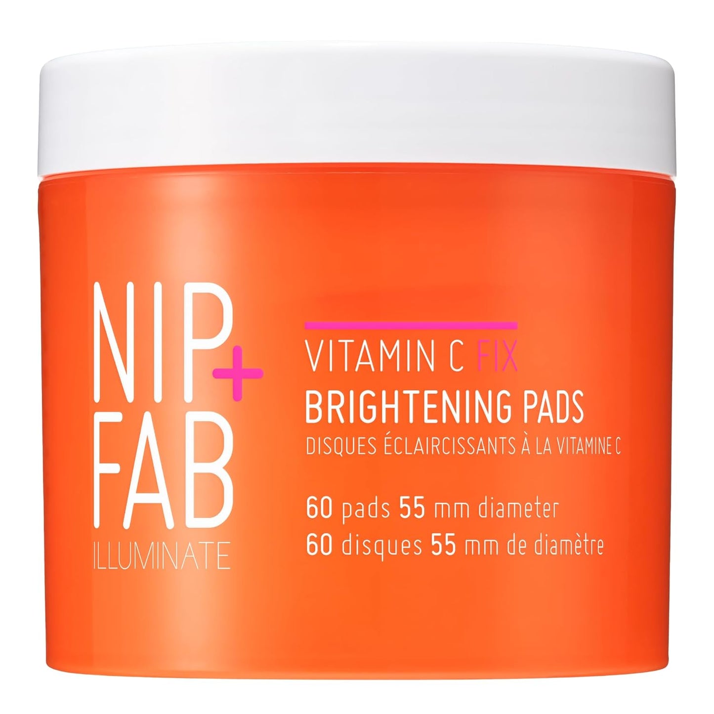 Nip + Fab Vitamin C Fix Brightening Pads for Face - 60 Pads, 2.7 Ounce