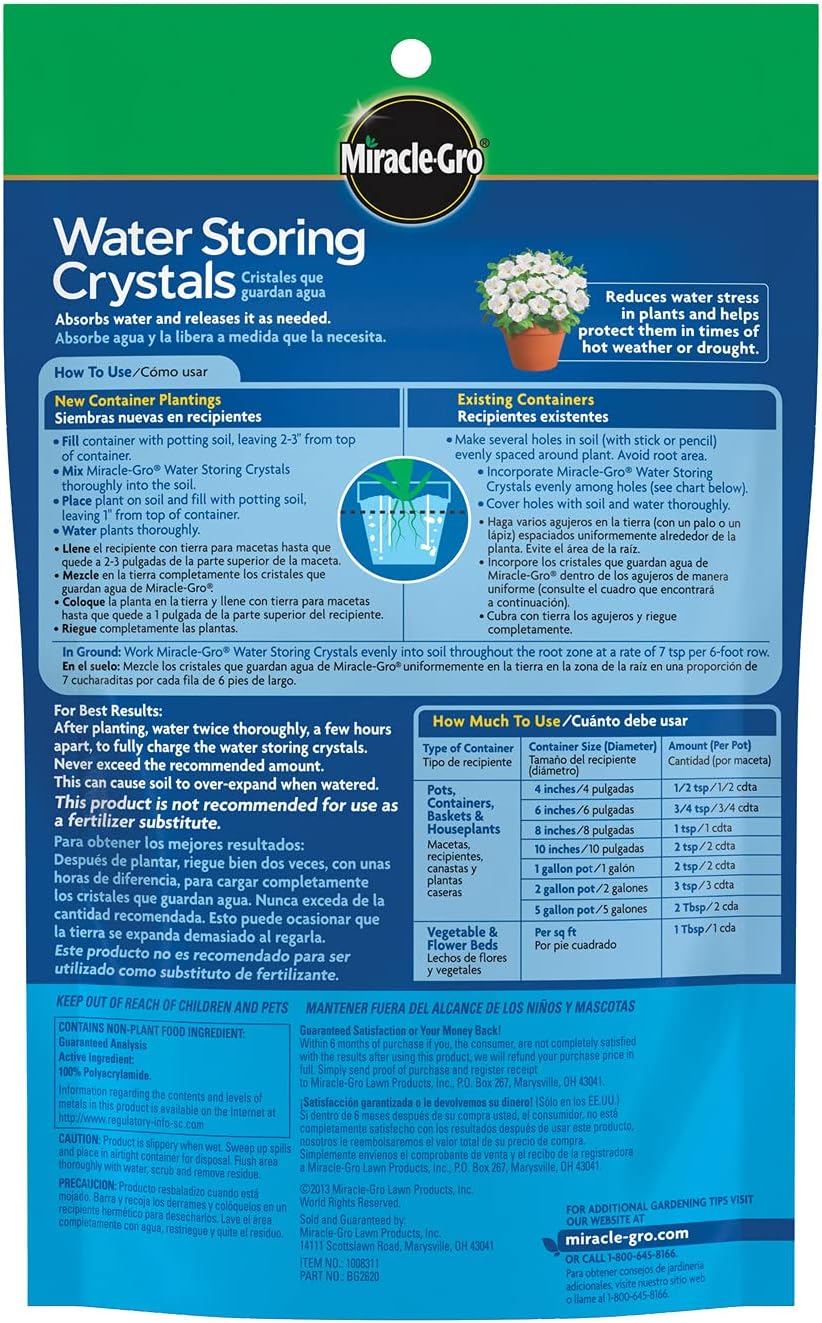 Miracle-Gro Water Storing Crystals -12 oz.