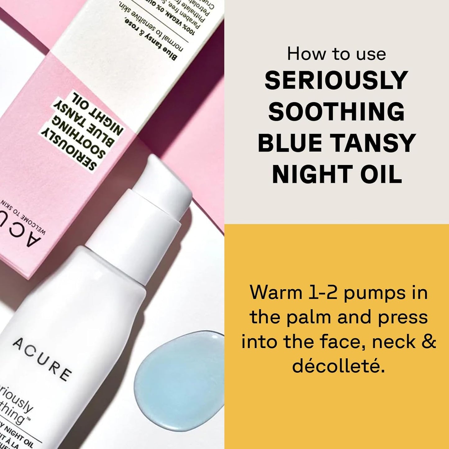 Acure Seriously Soothing Tansy Night Rose Oil - 1 oz