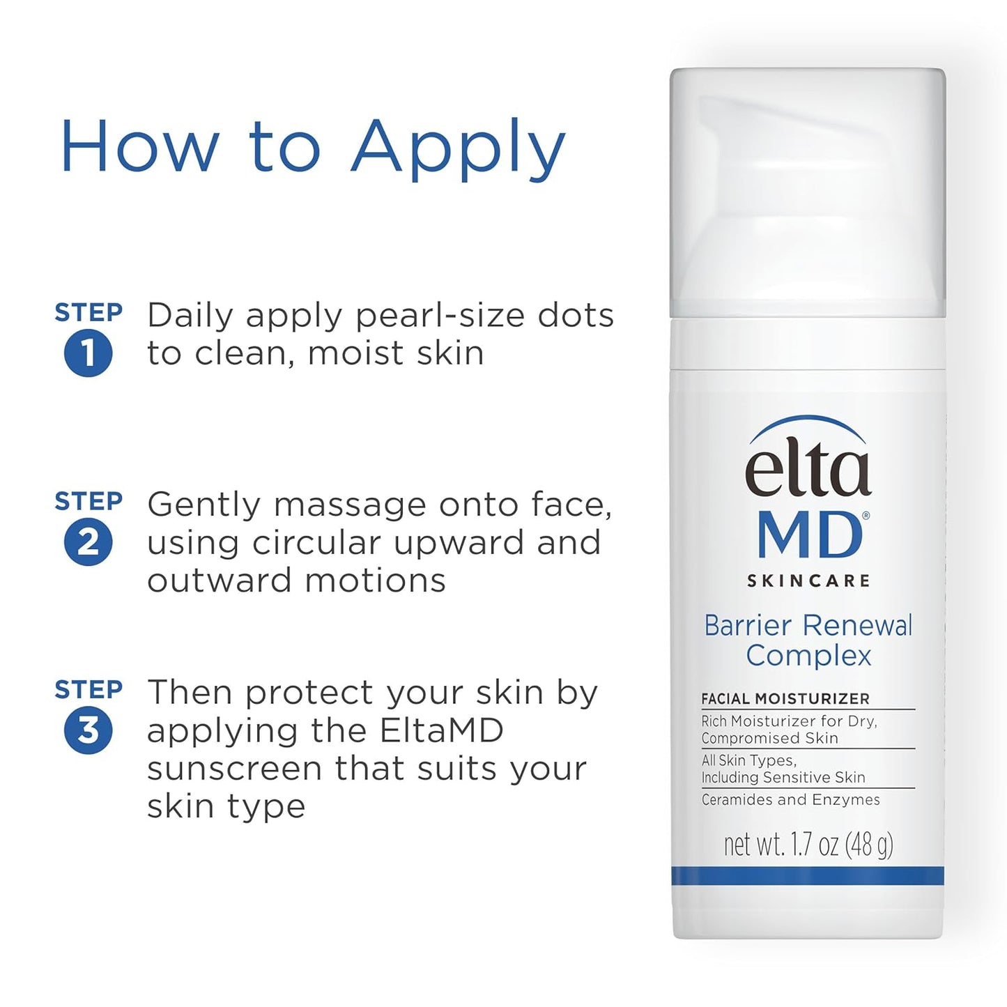 EltaMD Barrier Renewal Complex Face Moisturizer for Dry Skin - 1.7 oz