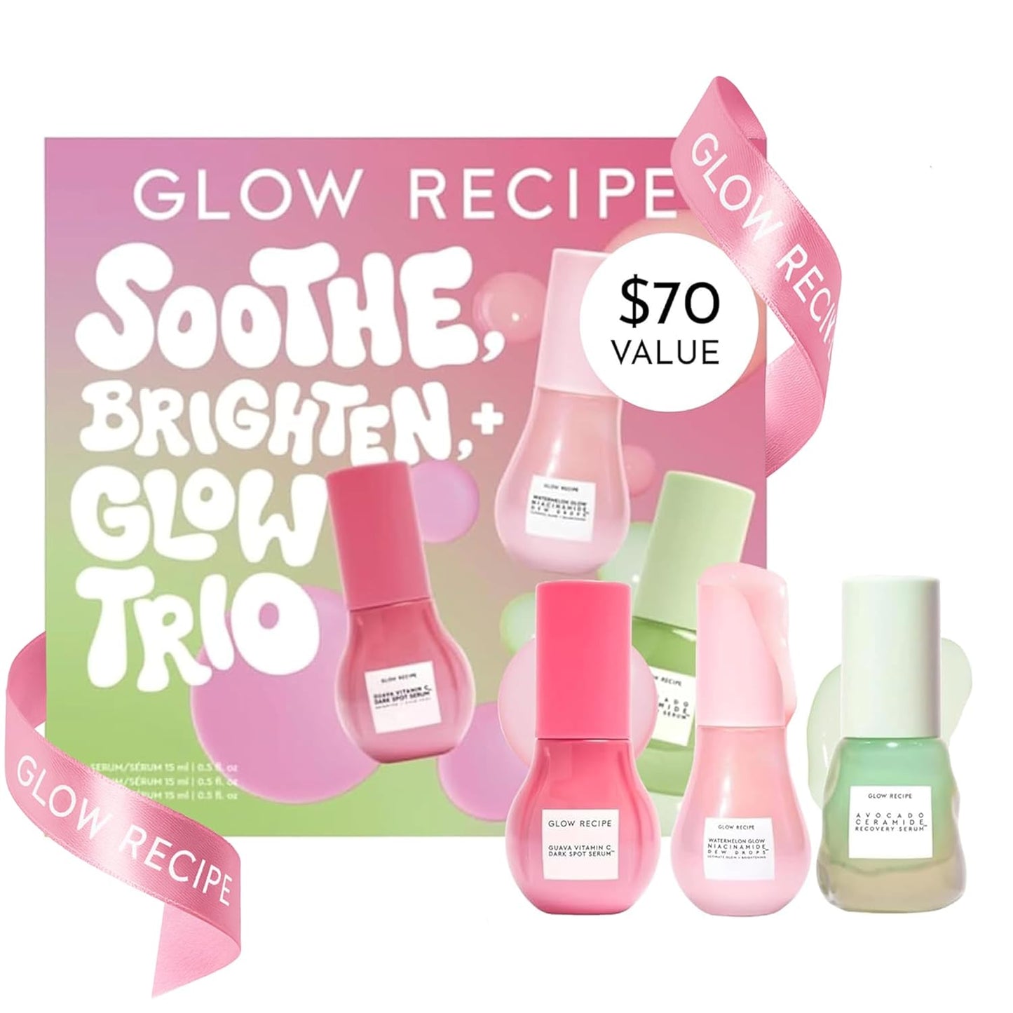 Glow Recipe Soothe, Glow & Bright Gift Set  - 3 Count