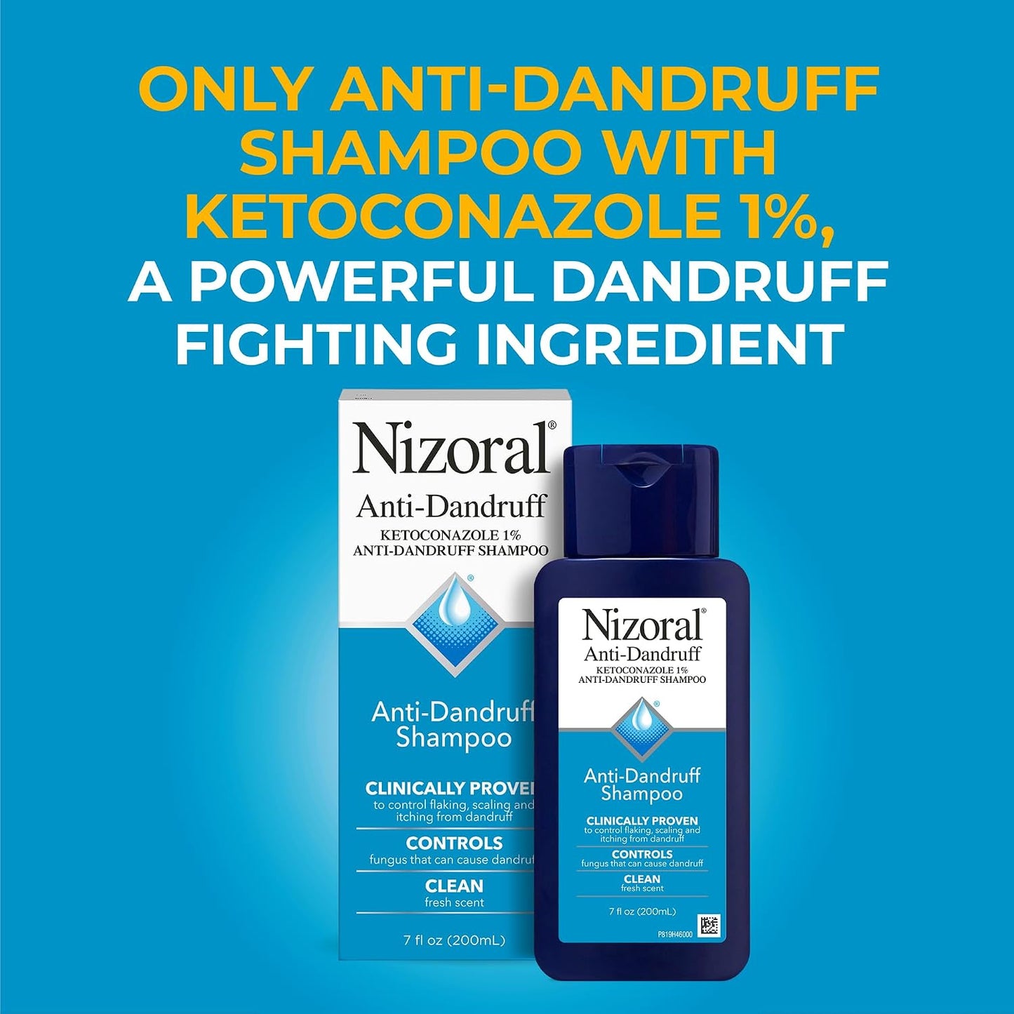 Nizoral Anti-Dandruff Shampoo with 1% Ketoconazole, Fresh Scent - 7 Fl Oz
