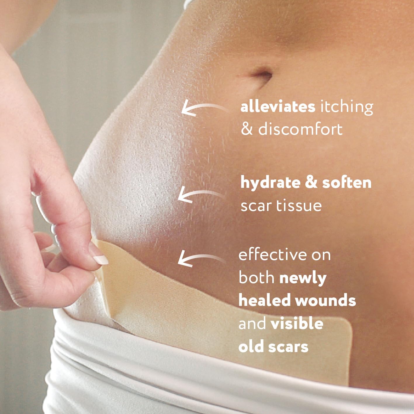 ScarAway Advanced Silicone Scar Sheets for C-Section  (1.5” x 7”) -  4 Sheets