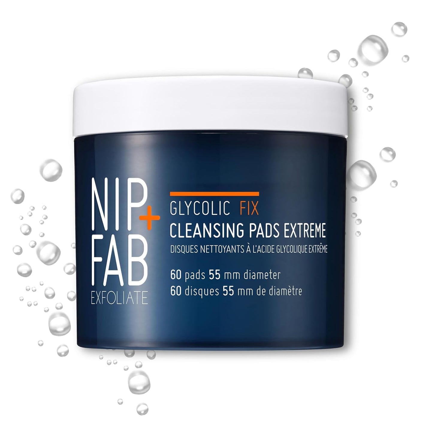 Nip + Fab Glycolic Acid Night Face Pads  - 60 Pads, 2.7 Ounce