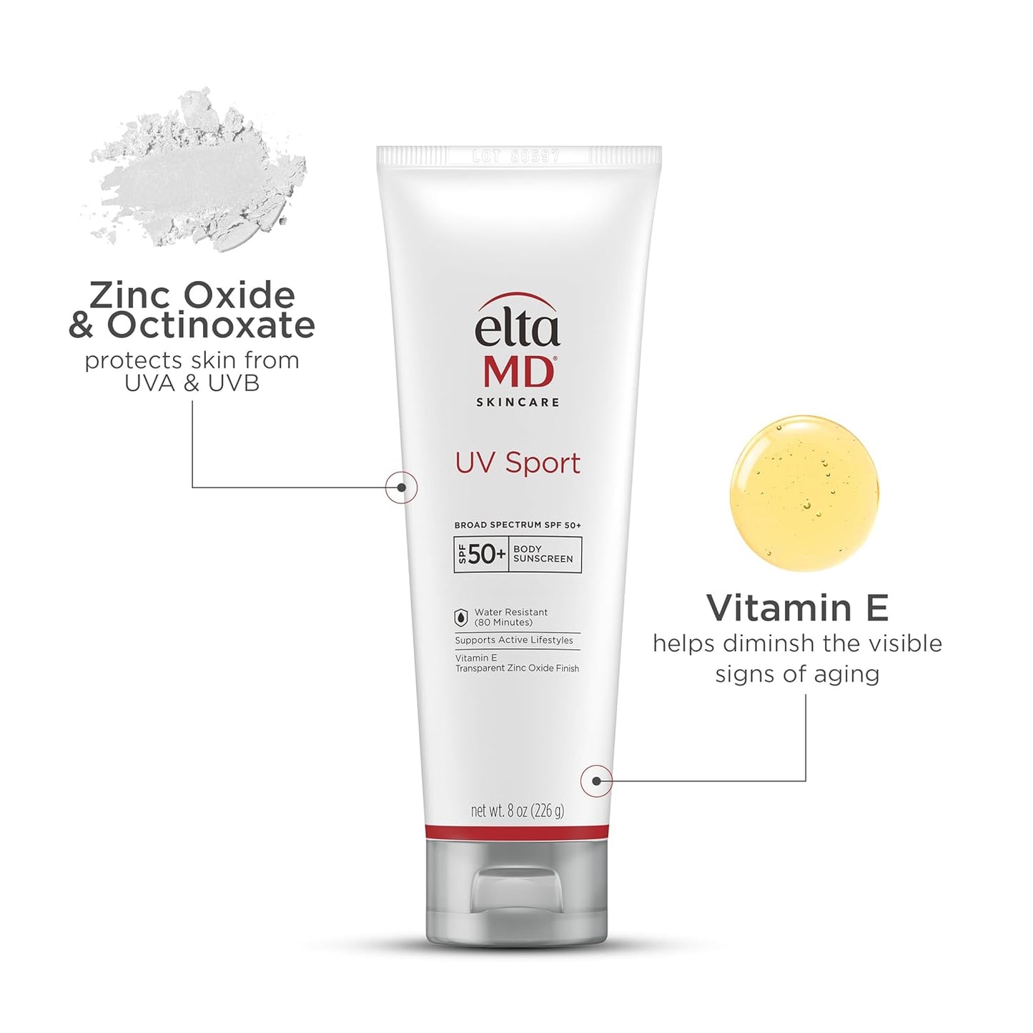 EltaMD UV Sport Sunscreen Lotion SPF 50 -0.3 oz