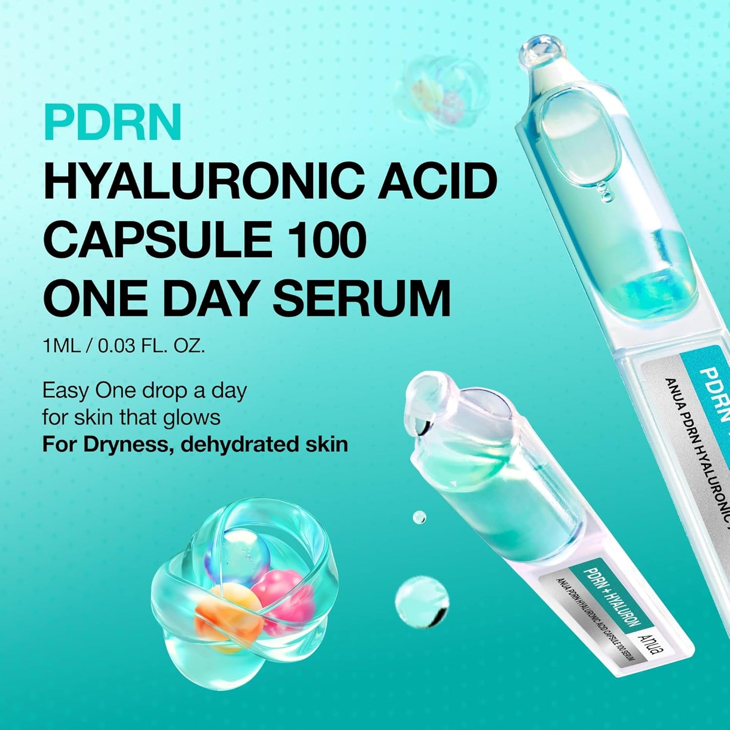 Anua PDRN Hyaluronic Acid Capsule 100 Serum - 0.33 fl.oz